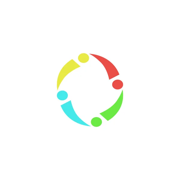 Design Circolo Colorful Eps Bianco — Vettoriale Stock