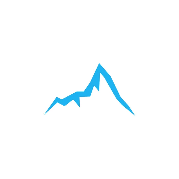 Montagnes Design Bleu Sur Blanc — Image vectorielle