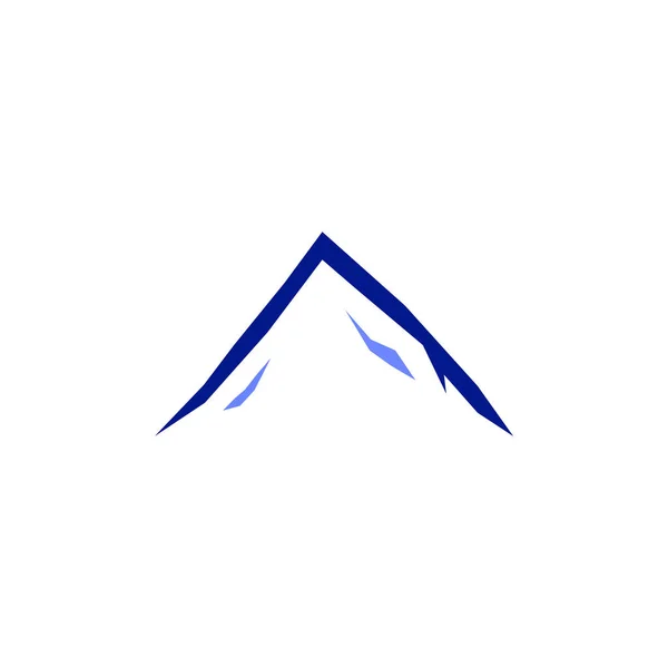 Diseño Hill Azul Sobre Blanco — Vector de stock