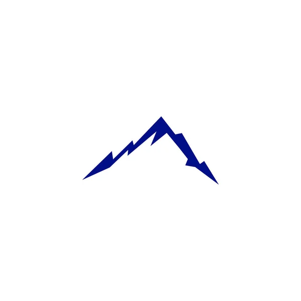 在白色的蓝山上设计 — 图库矢量图片