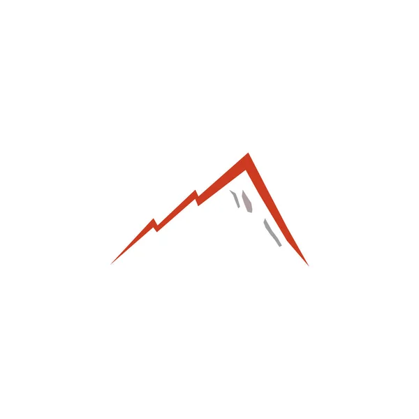 Design Montanha Marrom Branco Eps — Vetor de Stock
