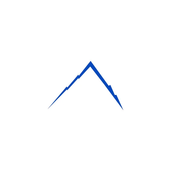 Montañas Diseño Blanco — Vector de stock
