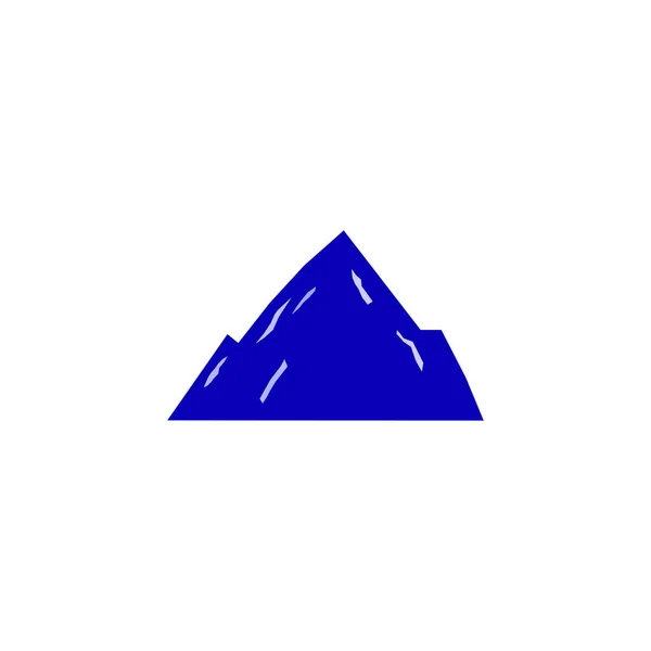 Blue Mountain Hügel Auf Weiß — Stockvektor