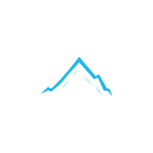 Design Blue Mountain Auf Weiß — Stockvektor