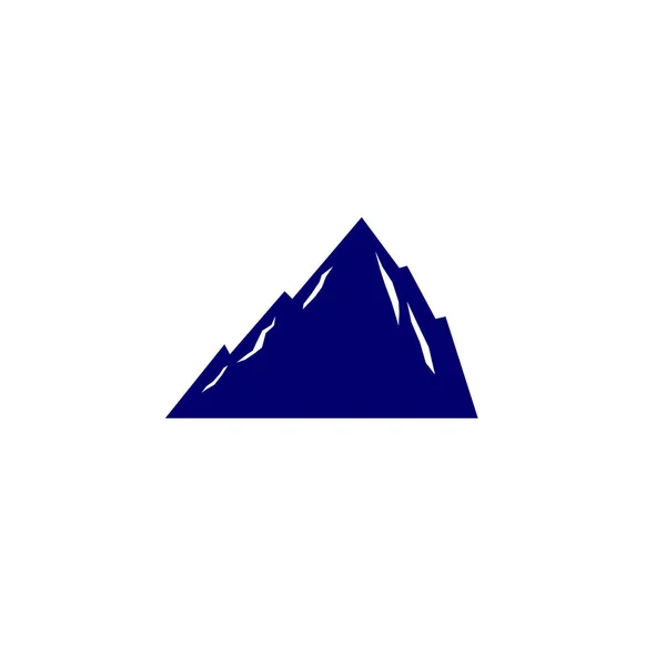 Design Hill Blau Auf Weiß — Stockvektor