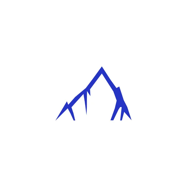 Design Hill Bleu Sur Blanc — Image vectorielle