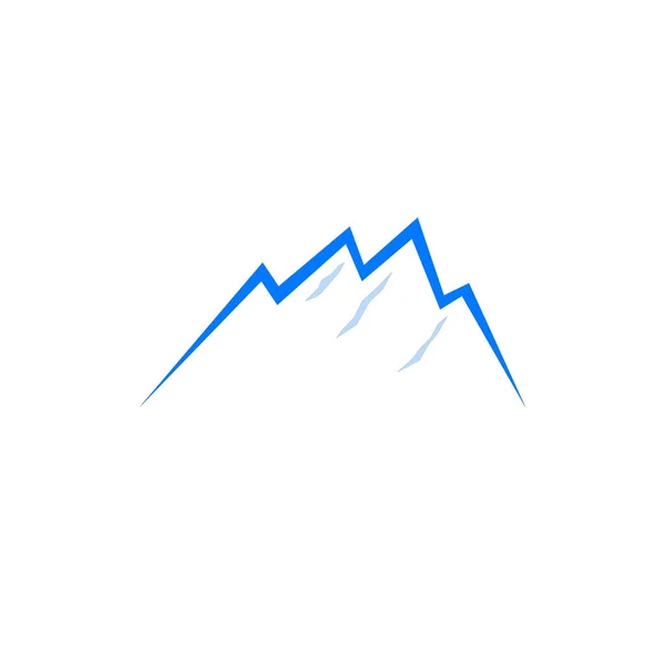 Design Hills Blauw Wit — Stockvector