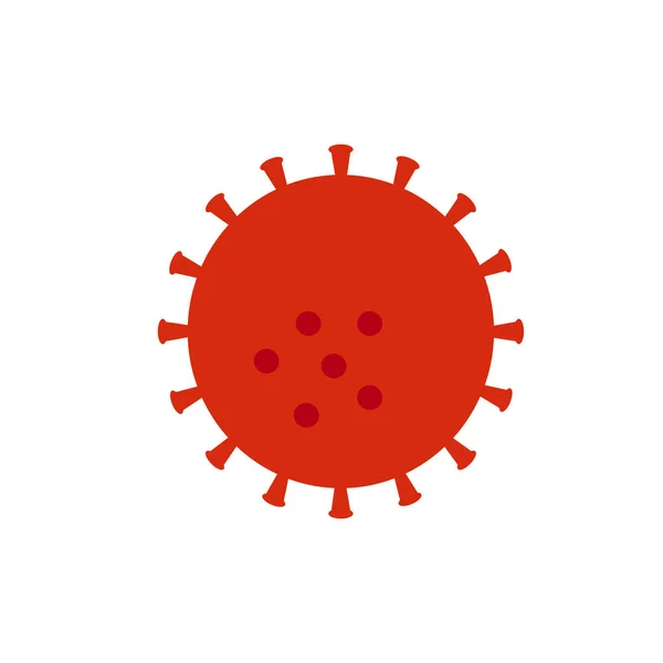 Corona Virus Ontwerpeling Wit — Stockvector