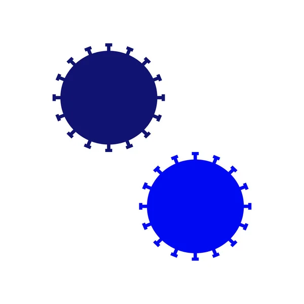 Virus Corona Elementos Diseño Blanco — Vector de stock