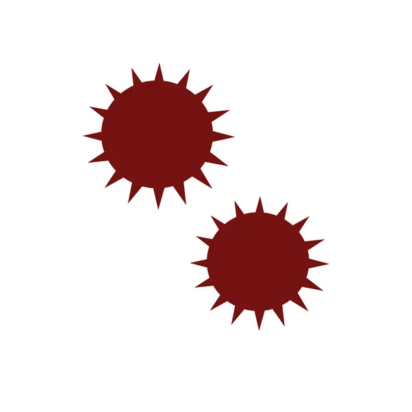 Diseño Virus Corona Aislado Blanco — Vector de stock