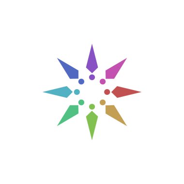 İnsanlar birlikte imzalar, beyazlar üzerine. Renkli İnsanlar İmzası