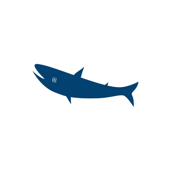 Blue Shark Design White — Stockový vektor