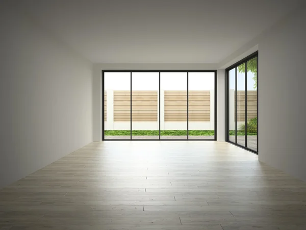 Interior of empty room 3D rendering — Stock Photo, Image