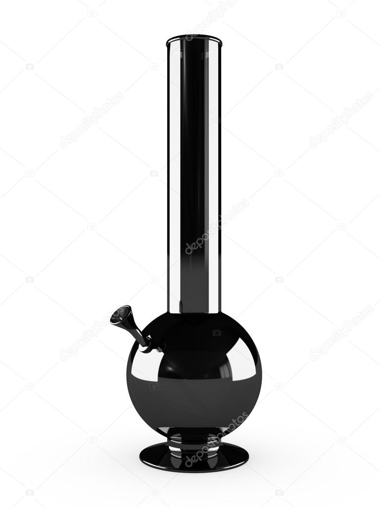 Bong isolated on white background 3D rendering