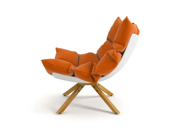 Sessel isoliert auf weißem Hintergrund 3D-Rendering — Stockfoto