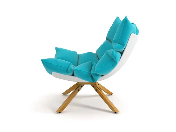 Кресло изолировано на белом фоне 3D рендеринг — стоковое фото