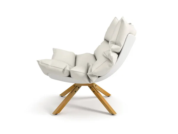 Кресло изолировано на белом фоне 3D рендеринг — стоковое фото