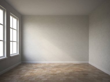 İç boş oda 3d render