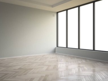 İç boş oda 3d render