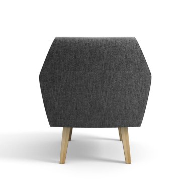 Beyaz arka plan üzerinde 3d render izole koltuk