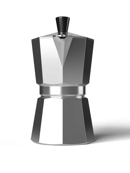 Vintage coffee pot isolated on a white background 3D rendering — Stock Photo, Image