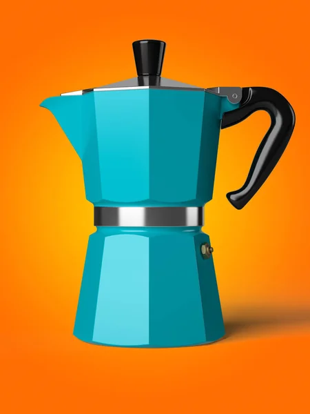 Vintage coffee pot isolated on a background 3D rendering — Stock Photo, Image