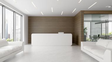 İç Resepsiyon ve Oda 3d çizim Toplantı