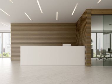 İç Resepsiyon ve Oda 3d çizim Toplantı