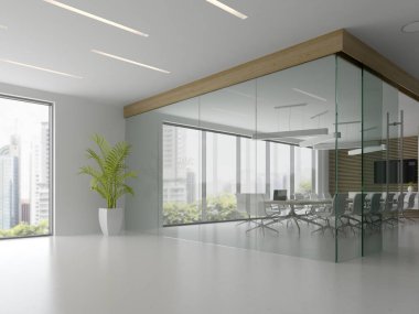 İç Resepsiyon ve Oda 3d çizim Toplantı