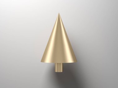 Pembe arka planda soyut noel ağacı