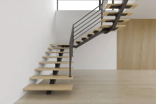 Boyutlu Merdiven Döşemeli Içi Boş Oda — Stok fotoğraf
