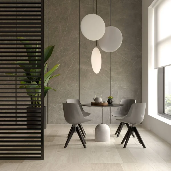 Modern oturma odasının minimalist iç dekorasyonu — Stok fotoğraf