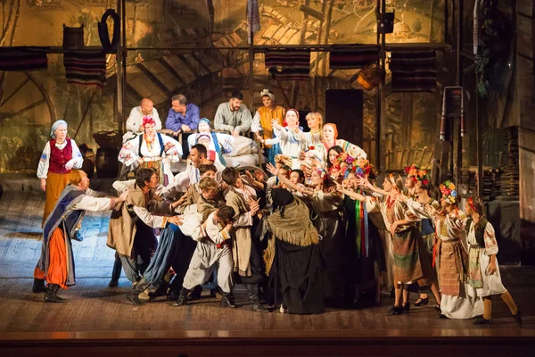 The musical "Viy" on the stage of the Odessa Academic Russian Dr — Stock Photo, Image