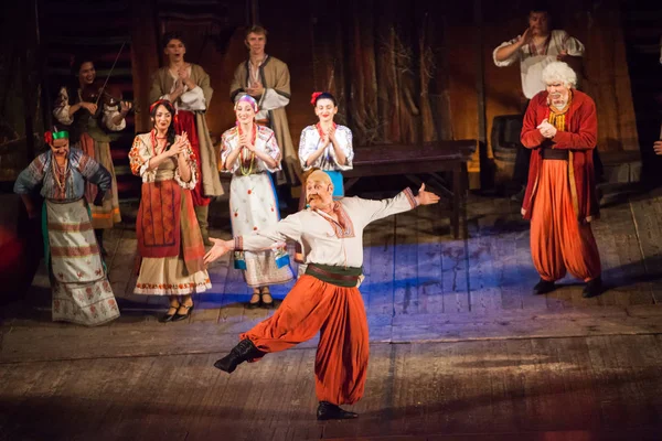 Musical "Viy" na scenie z Odessa Academic Russian Dr — Zdjęcie stockowe