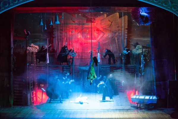 The musical "Viy" on the stage of the Odessa Academic Russian Dr — Stock Photo, Image