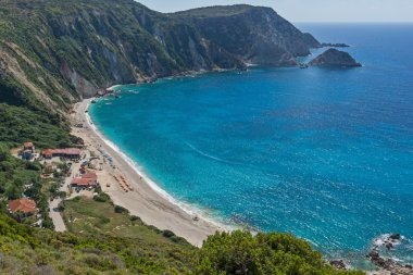 Petani Beach, Kefalonia, Ionian Islands inanılmaz Paorama