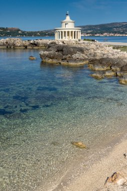 Deniz feneri Aziz Theodore, Argostoli, Kefalonia etrafında şaşırtıcı panorama