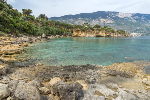 stock image Panoramic view of Pesada beach, Kefalonia, Ionian islands