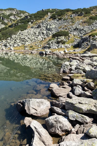 Agua limpia en lago pequeño, Montaña Rila —  Fotos de Stock