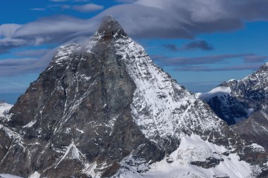 Mount Matterhorn, Valais Canton, Alpler görünümünü kapat