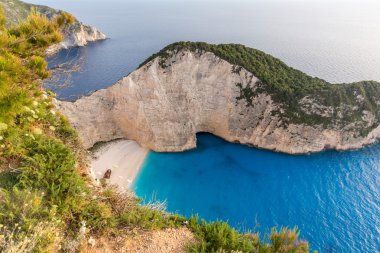 Şaşırtıcı Panorama Navagio batık beach, Zakynthos