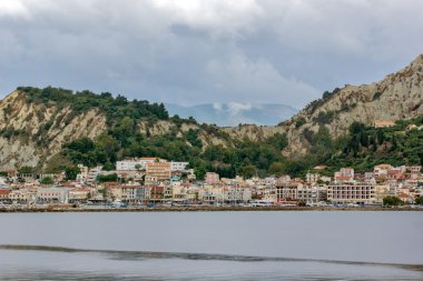 Zakynthos kentinin Ionian Islands şaşırtıcı panorama