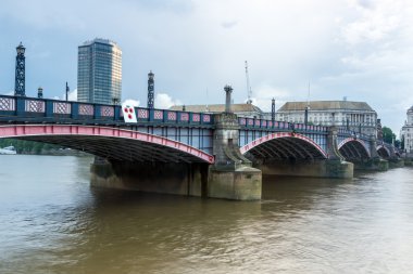Günbatımı köprünün Lambeth, Londra, İngiltere