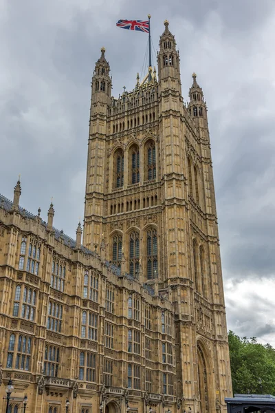 Victoria Tower, a házak, a Parlament, a Palace of Westminster, London, Anglia — Stock Fotó