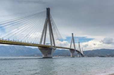 Rio ve Antirrio, Patra arasında kablo köprü Panoraması