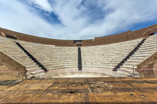 Anfiteatro em Odeon Romano, Patras, Peloponeso — Fotografia de Stock