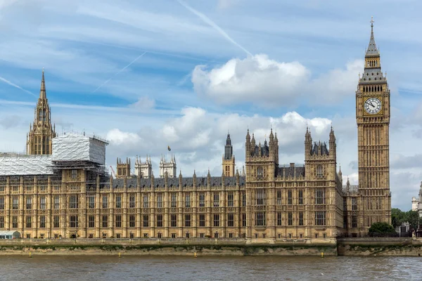 Atemberaubende Aussicht auf Big Ben in den Häusern des Parlaments, London, England, — Stockfoto