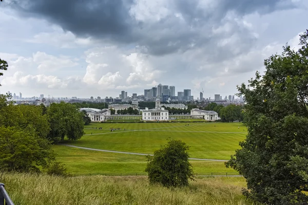 Amazing Panorama da Greenwich, Londra, Inghilterra — Foto Stock