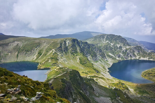 Amazing Landscape of The Kidney and The Eye lakes, The Seven Rila Lakes