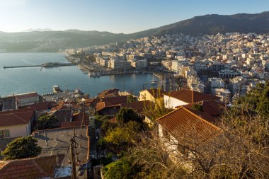 Tarihi kent merkezine ve Kavala bağlantı noktası, Doğu Makedonya ve Trakya için şaşırtıcı Panorama